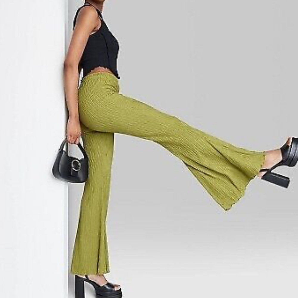 Wild fable green flare pants